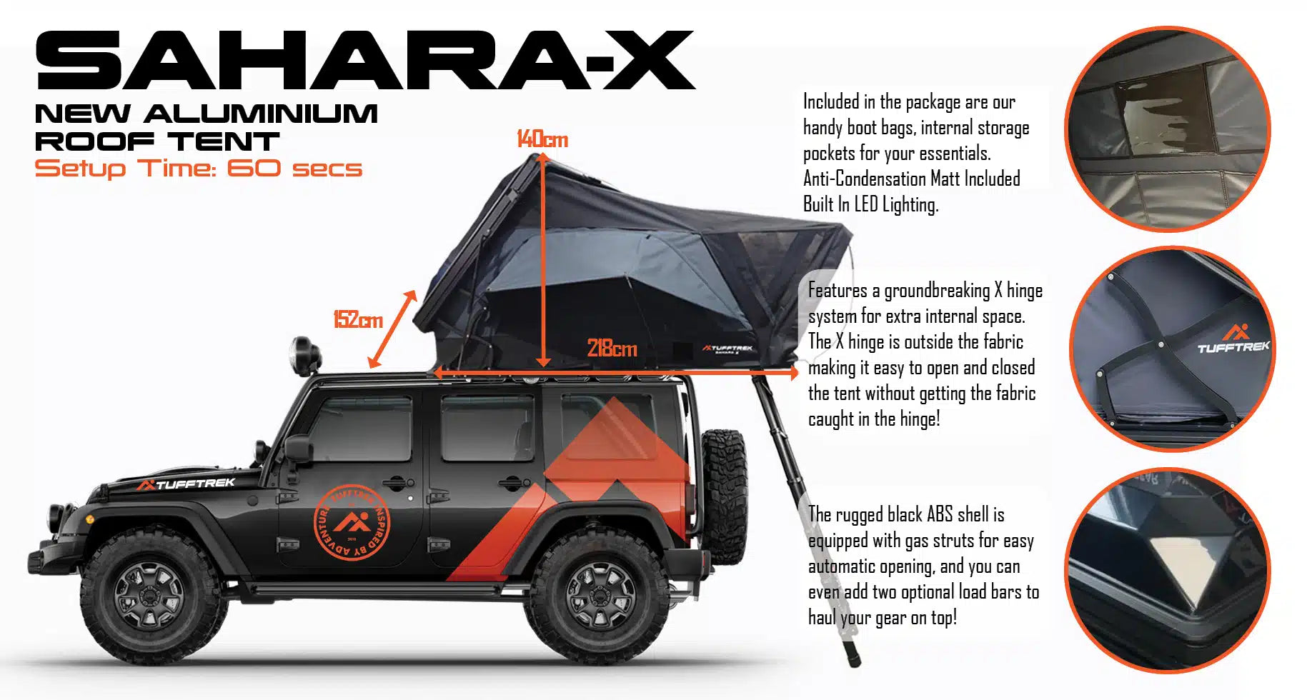 TuffTrek Sahara-X Rooftent – Overland Gear UK