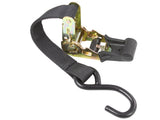 Black Ratchet Strap 25mm X 4M With Hooks