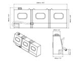 Slanted Water Tank 50L