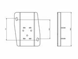 Foxwing 270 / Universal Awning Brackets - by Front Runner